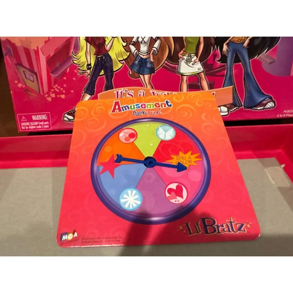 Lil Bratz Amusement Park Funk Board Game 2004
